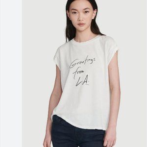 NWT Frame graphic muscle T size S